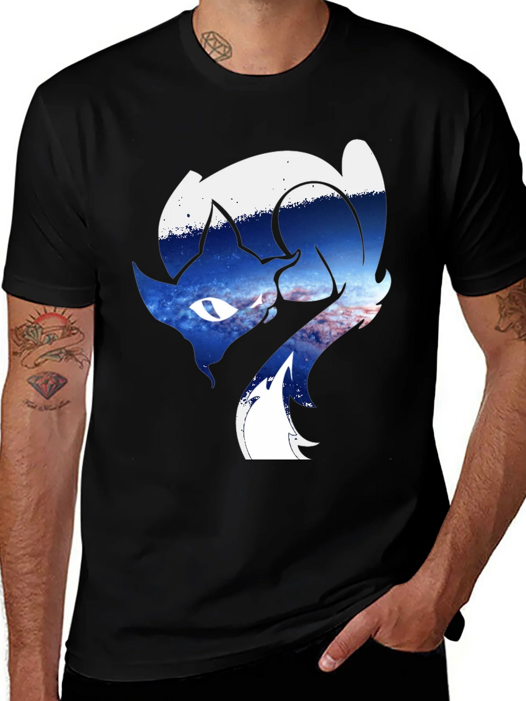 Cosmic Fox Graphic Tee - Unique Animal Design product image 1