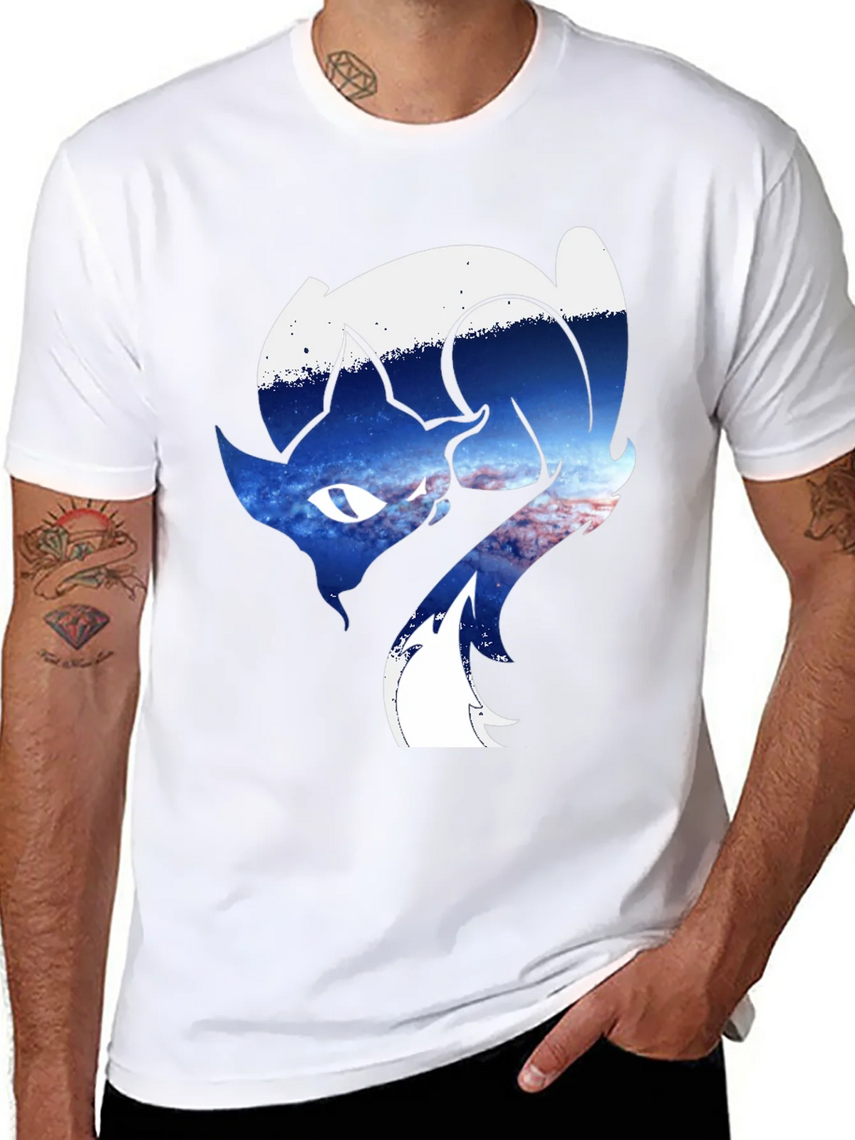 Cosmic Fox Graphic Tee - Unique Animal Design product image 7