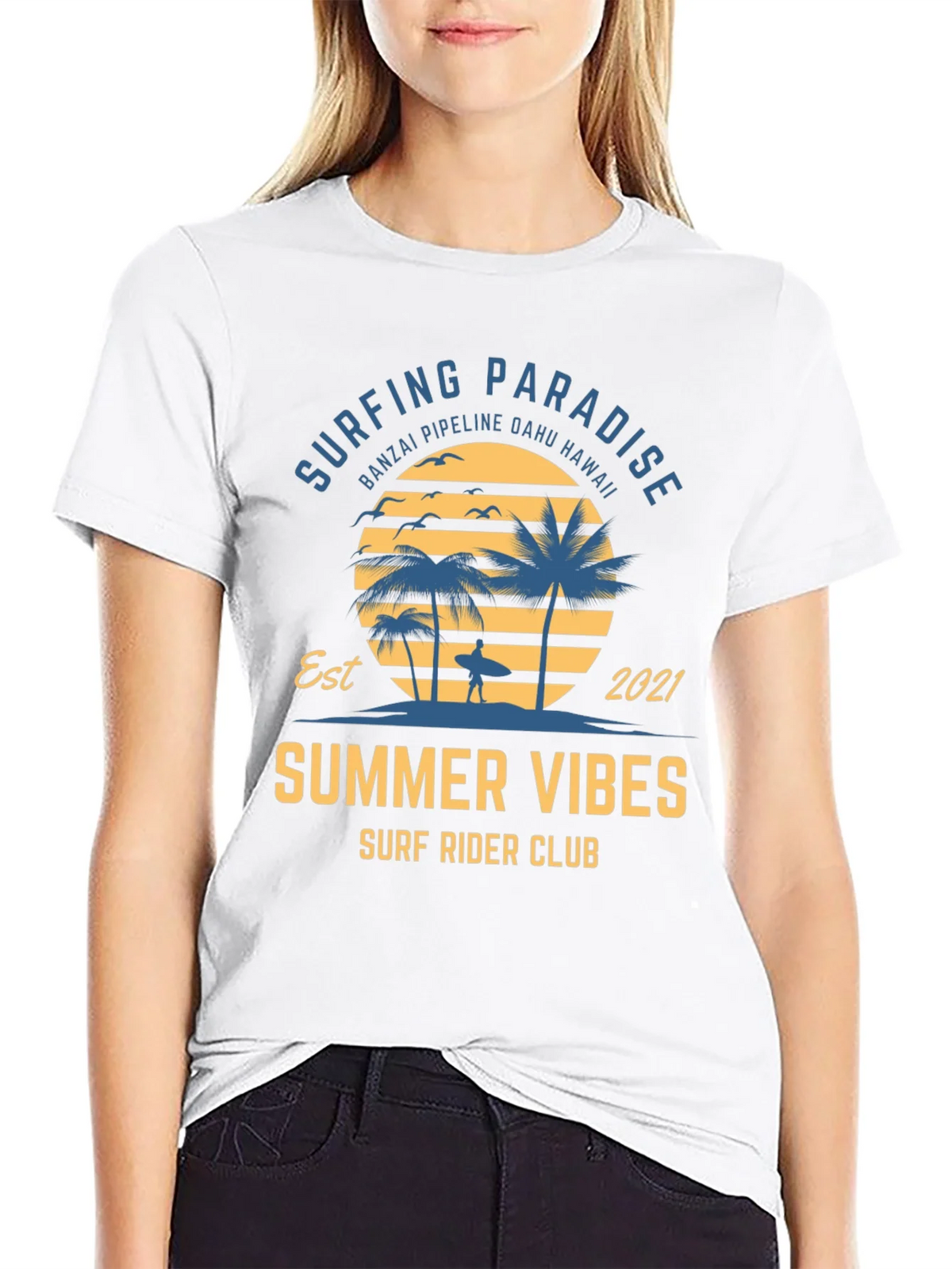 Surfing Paradise Summer Vibes T-Shirt product image 8