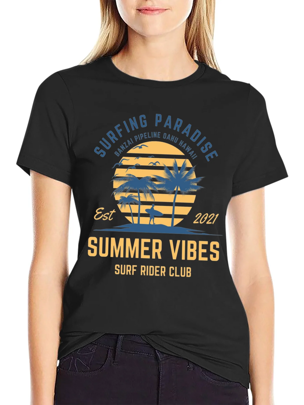 Surfing Paradise Summer Vibes T-Shirt product image 2