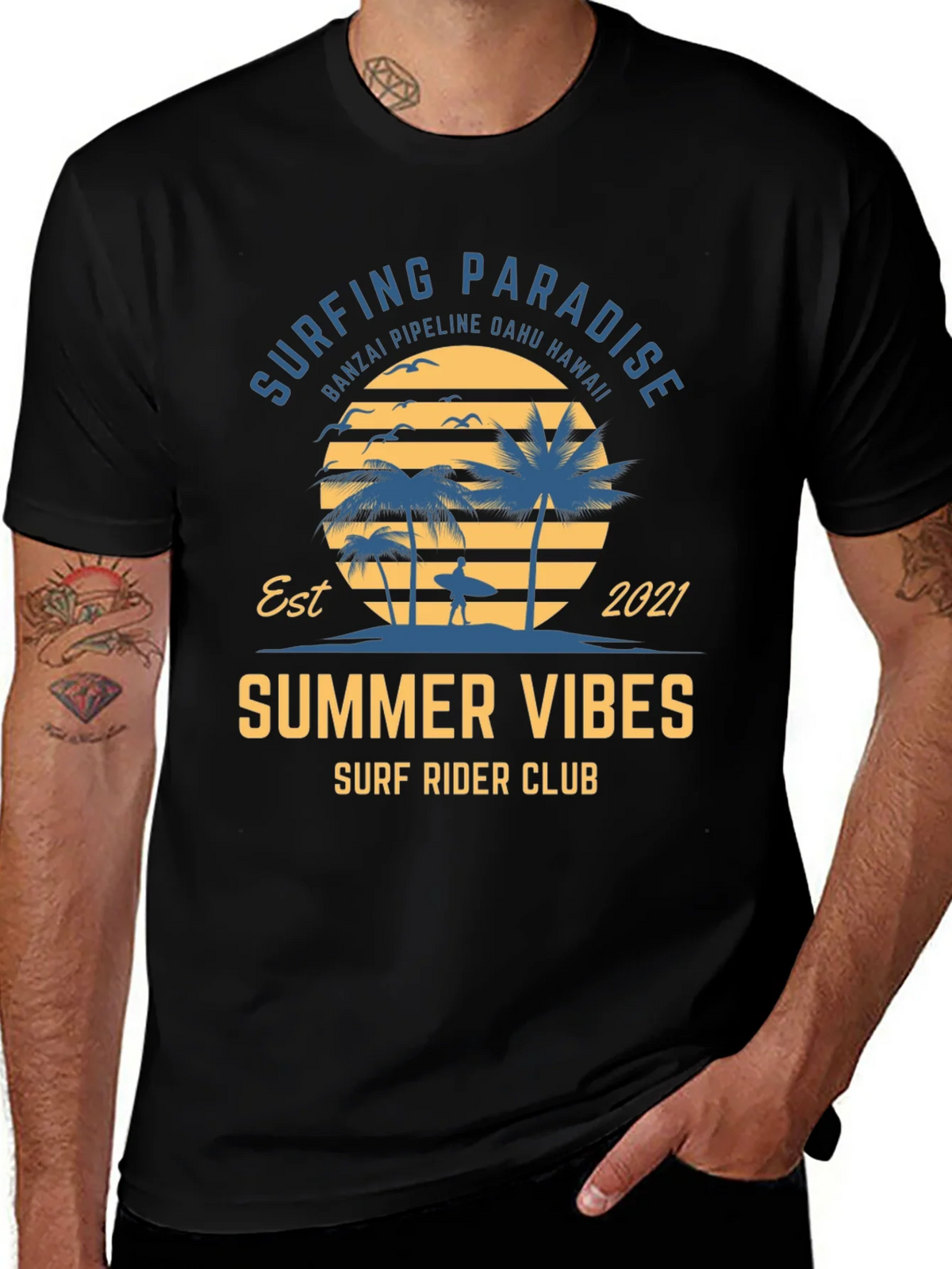 Surfing Paradise Summer Vibes T-Shirt product image 1