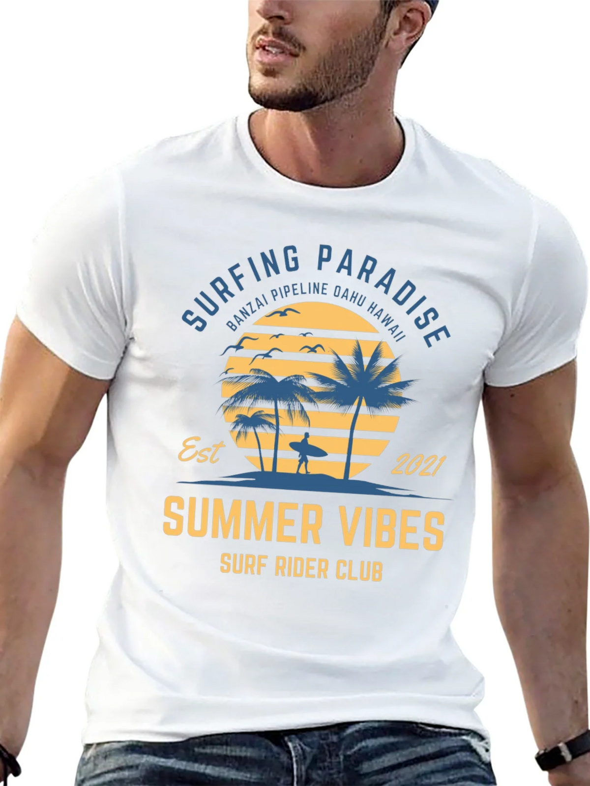 Surfing Paradise Summer Vibes T-Shirt product image 12