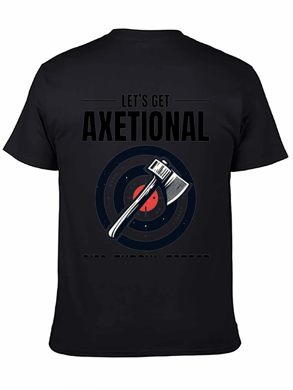 Lets Get Axetional Black Graphic Tee product image 4