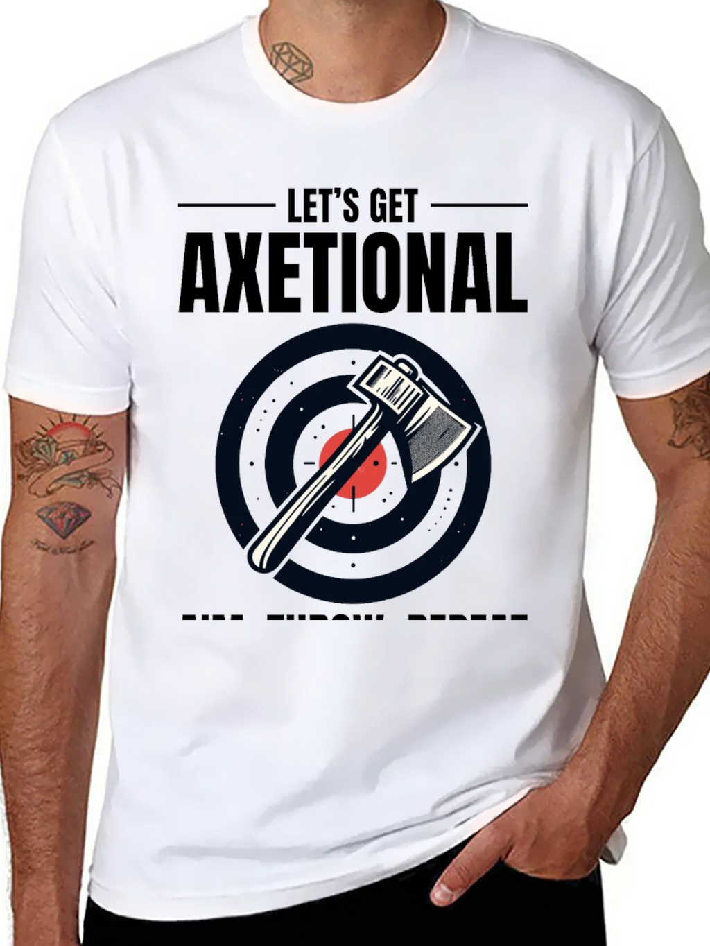 Lets Get Axetional Black Graphic Tee product image 7