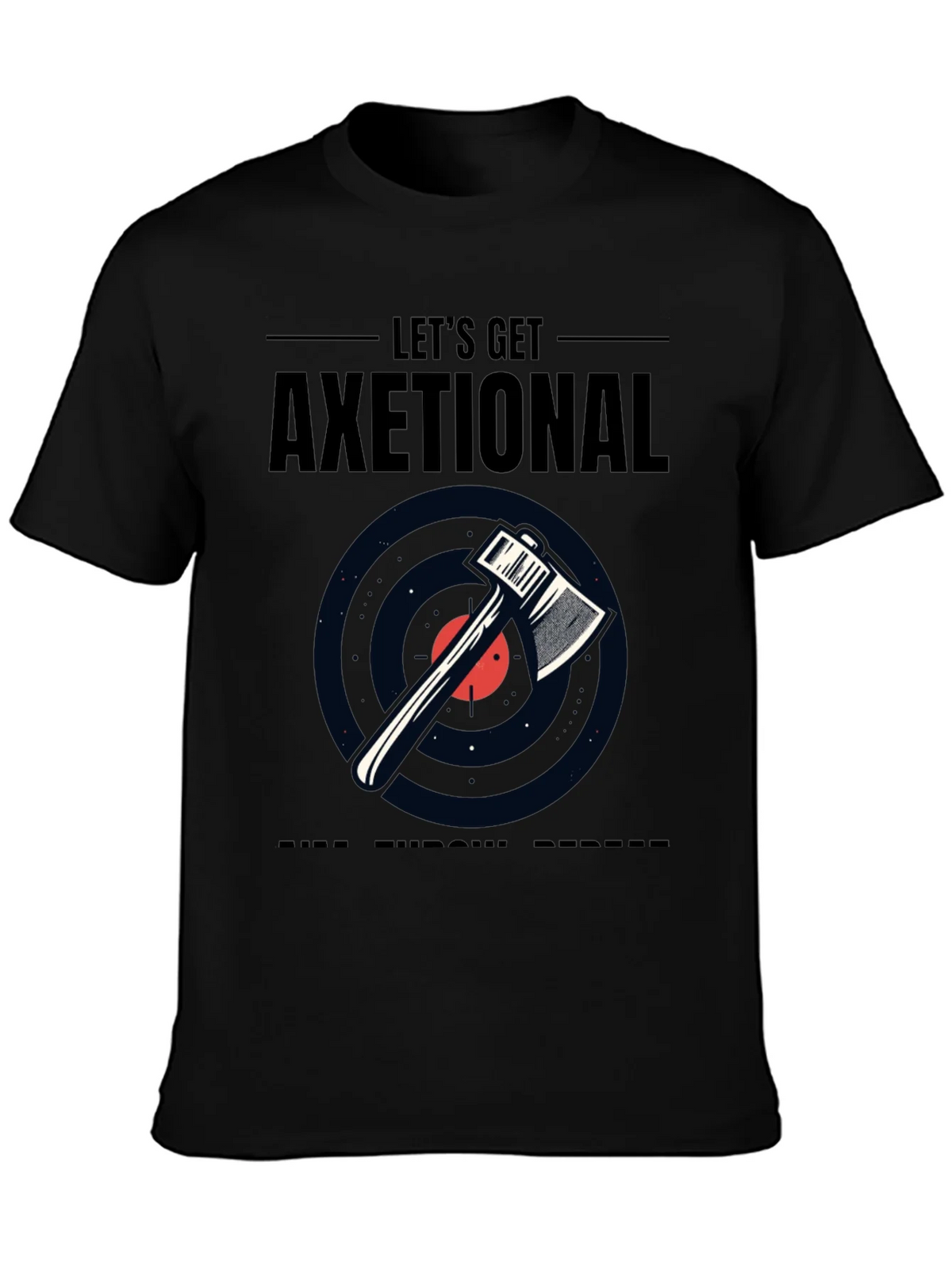 Lets Get Axetional Black Graphic Tee product image 3