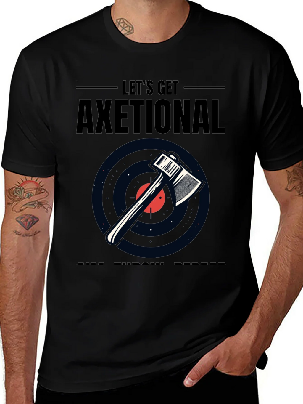 Lets Get Axetional Black Graphic Tee product image 1