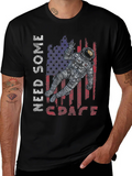 Need Some Space Astronaut USA Flag Graphic Tee product image 1