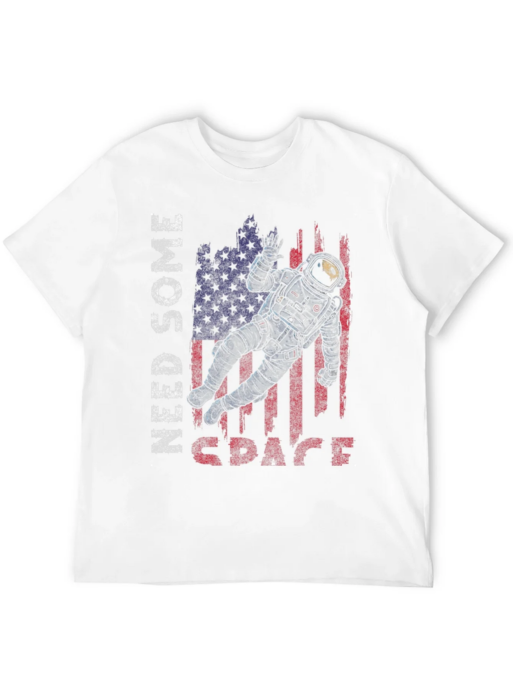 Need Some Space Astronaut USA Flag Graphic Tee product image 11