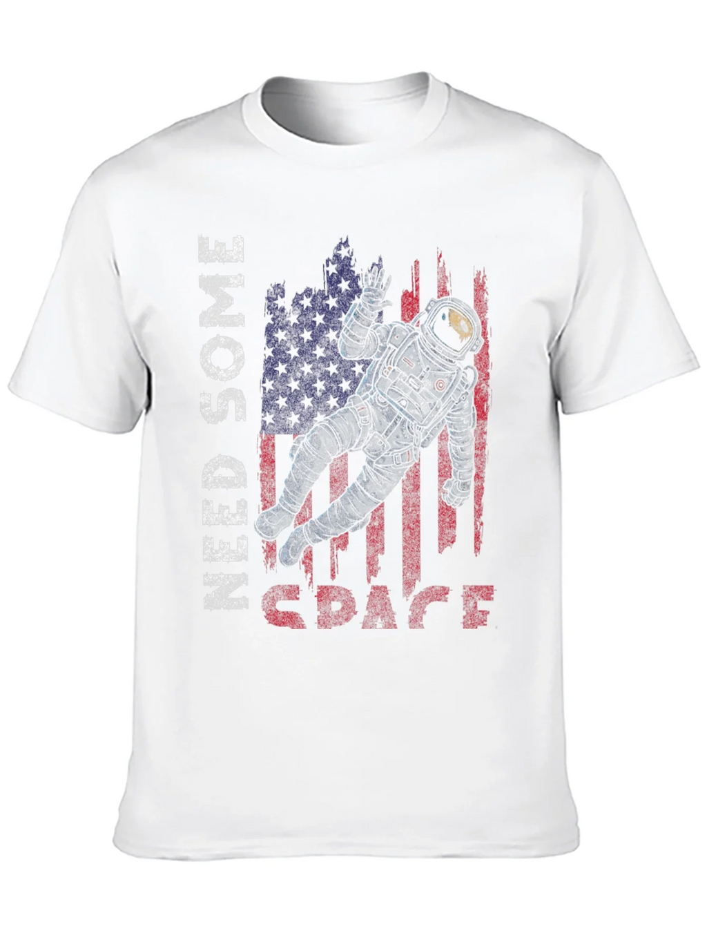 Need Some Space Astronaut USA Flag Graphic Tee product image 9