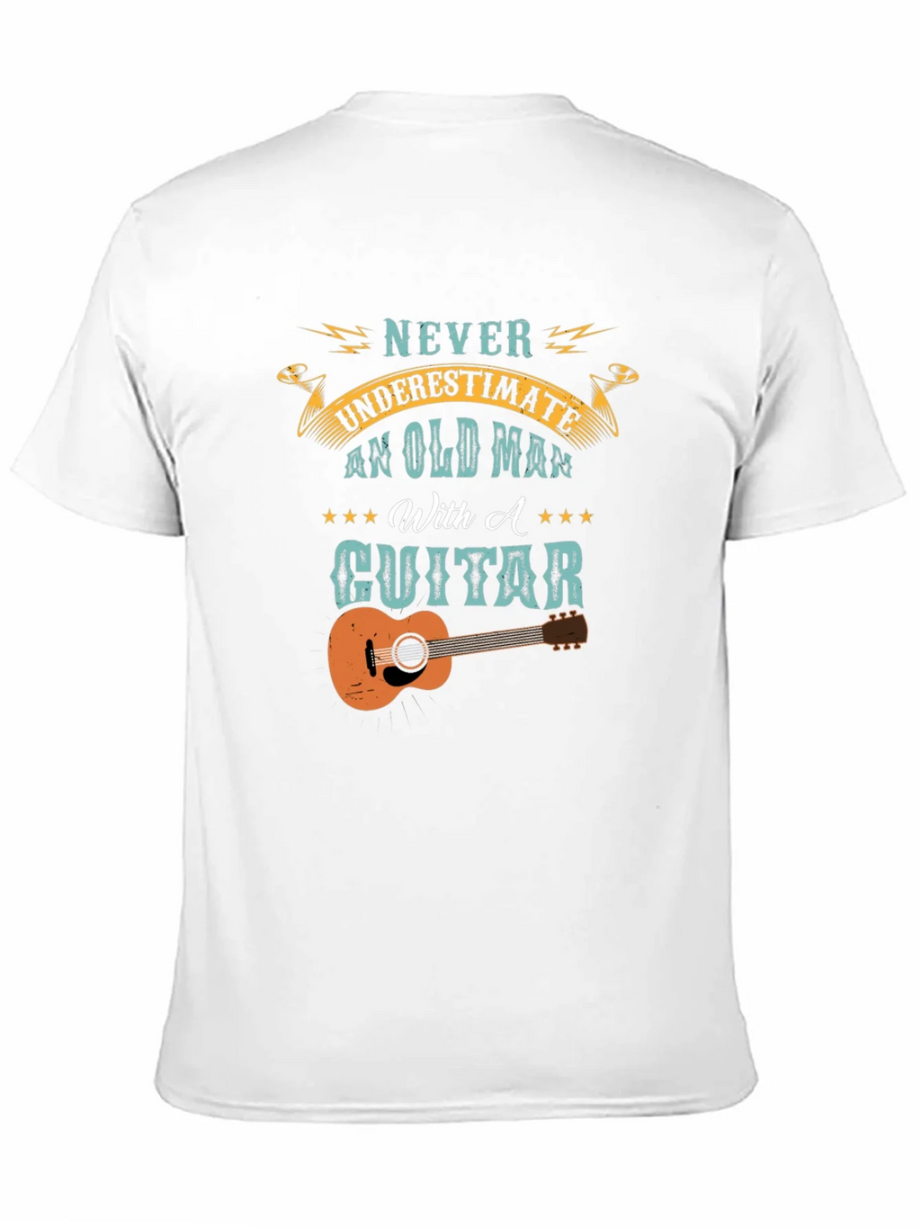 Old Man With A Guitar Graphic Tee - Black product image 10