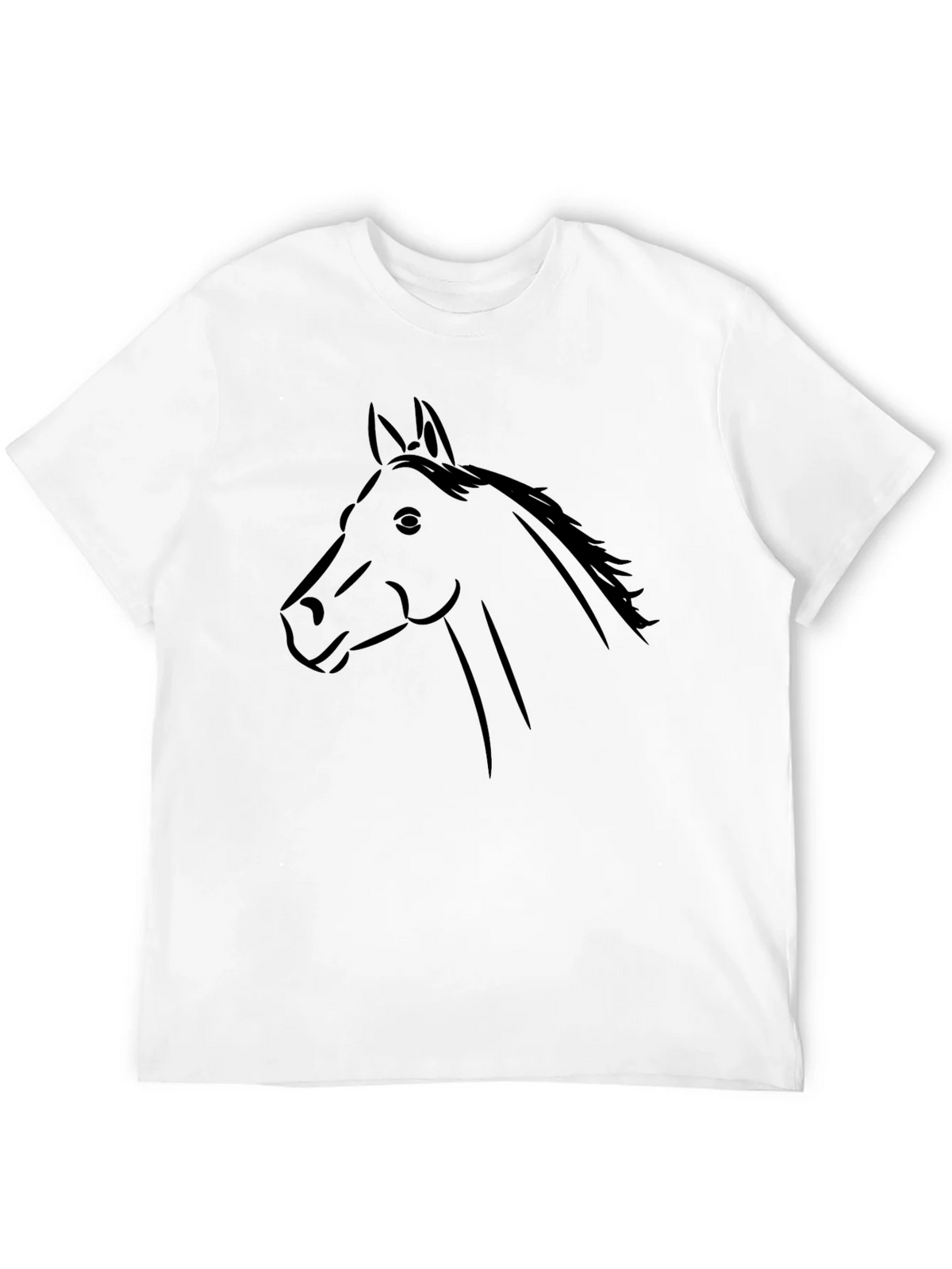 Black Horse Graphic Tee - Stylish Animal Print Shirt product image 11