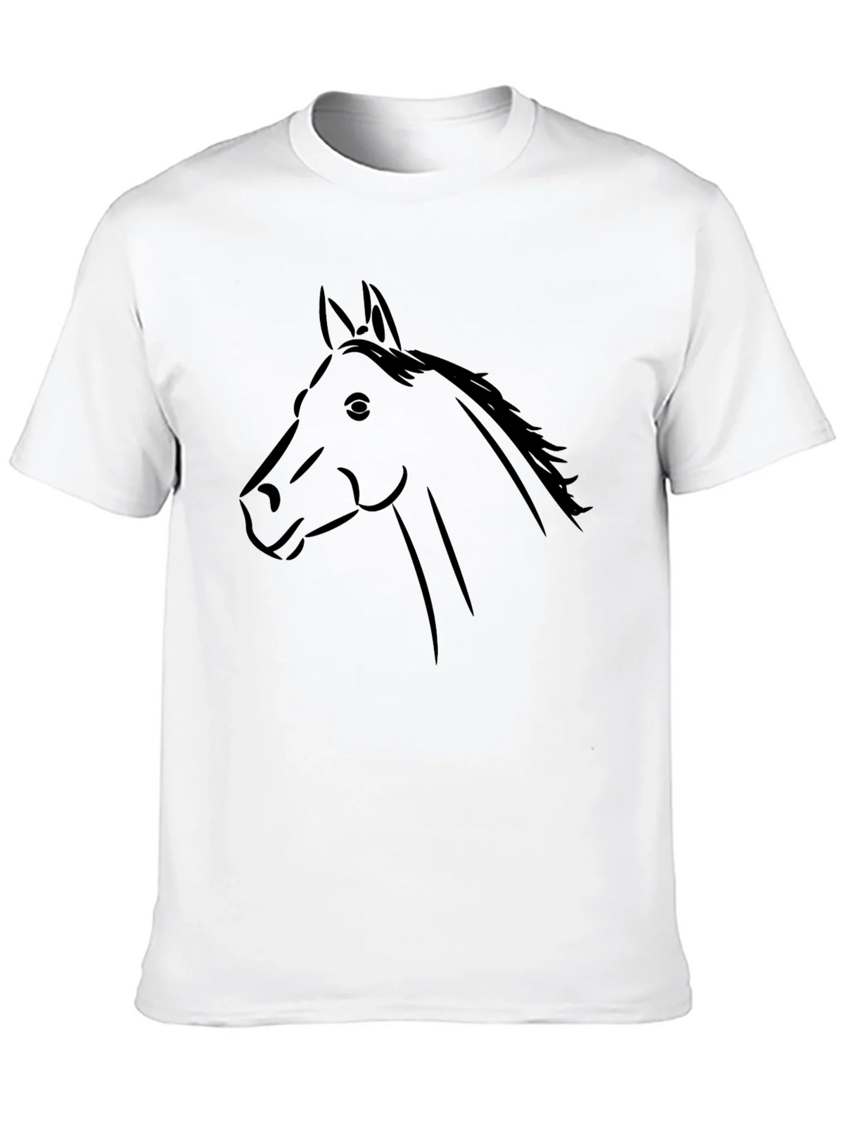 Black Horse Graphic Tee - Stylish Animal Print Shirt product image 9