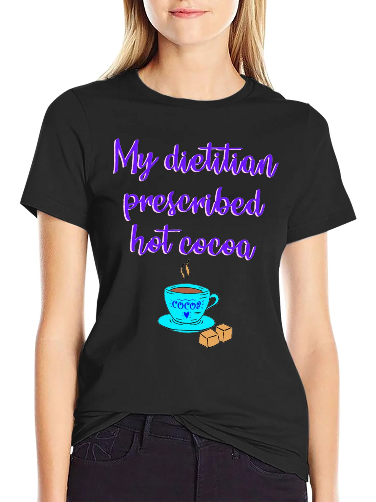 Dietitian Hot Cocoa T-Shirt - Funny Graphic Tee product image 2