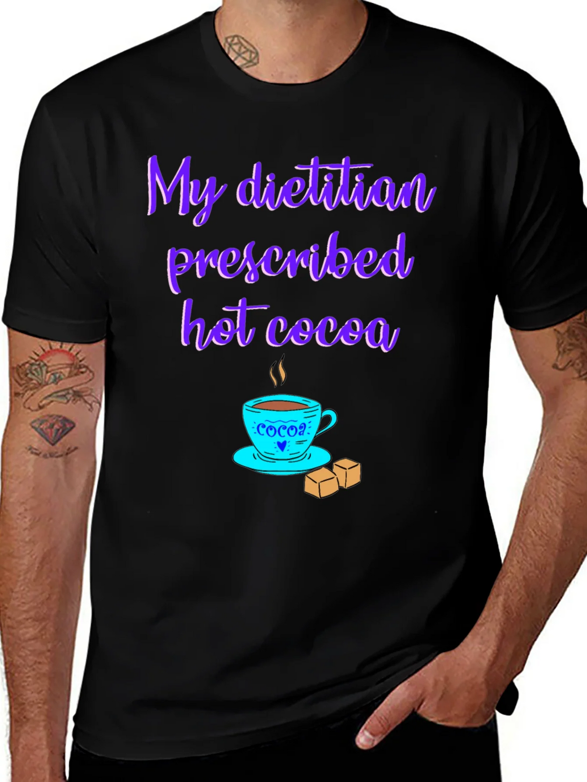 Dietitian Hot Cocoa T-Shirt - Funny Graphic Tee product image 1