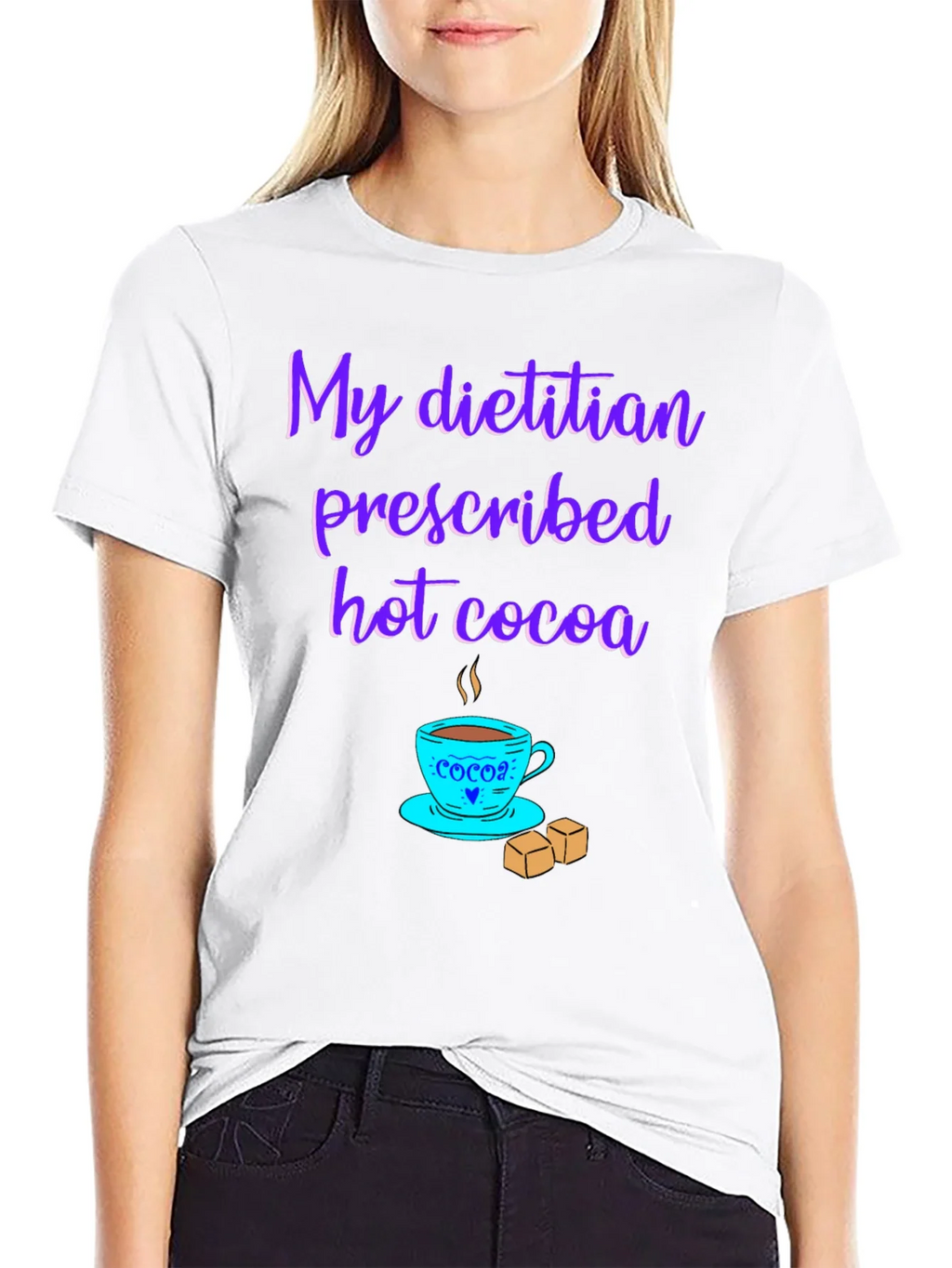 Dietitian Hot Cocoa T-Shirt - Funny Graphic Tee product image 8