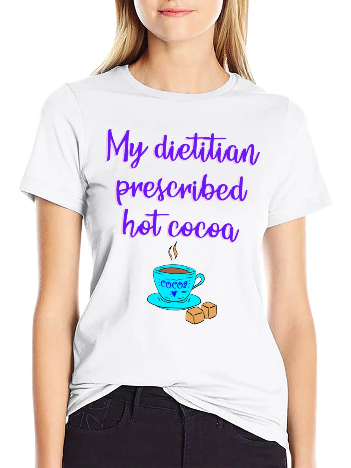 Dietitian Hot Cocoa T-Shirt - Funny Graphic Tee product image 8