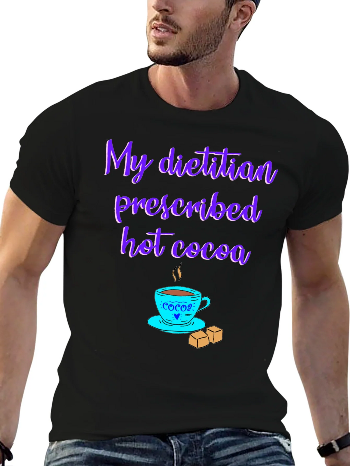 Dietitian Hot Cocoa T-Shirt - Funny Graphic Tee product image 6