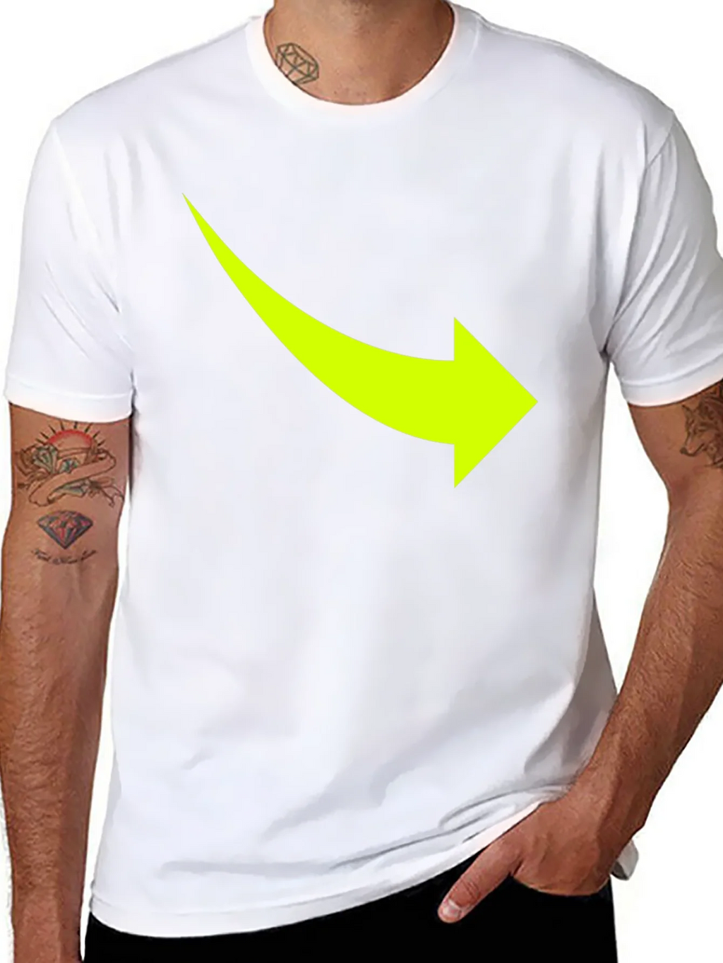 Arrow Graphic Tee - Casual Black T-Shirt product image 7
