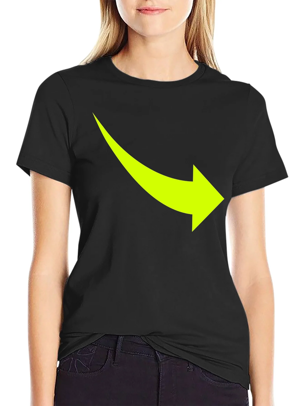 Arrow Graphic Tee - Casual Black T-Shirt product image 2
