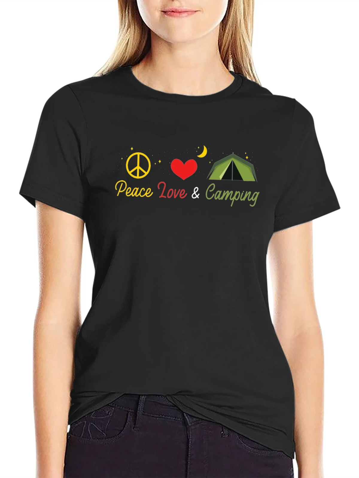 Peace Love Camping Graphic T-Shirt product image 2