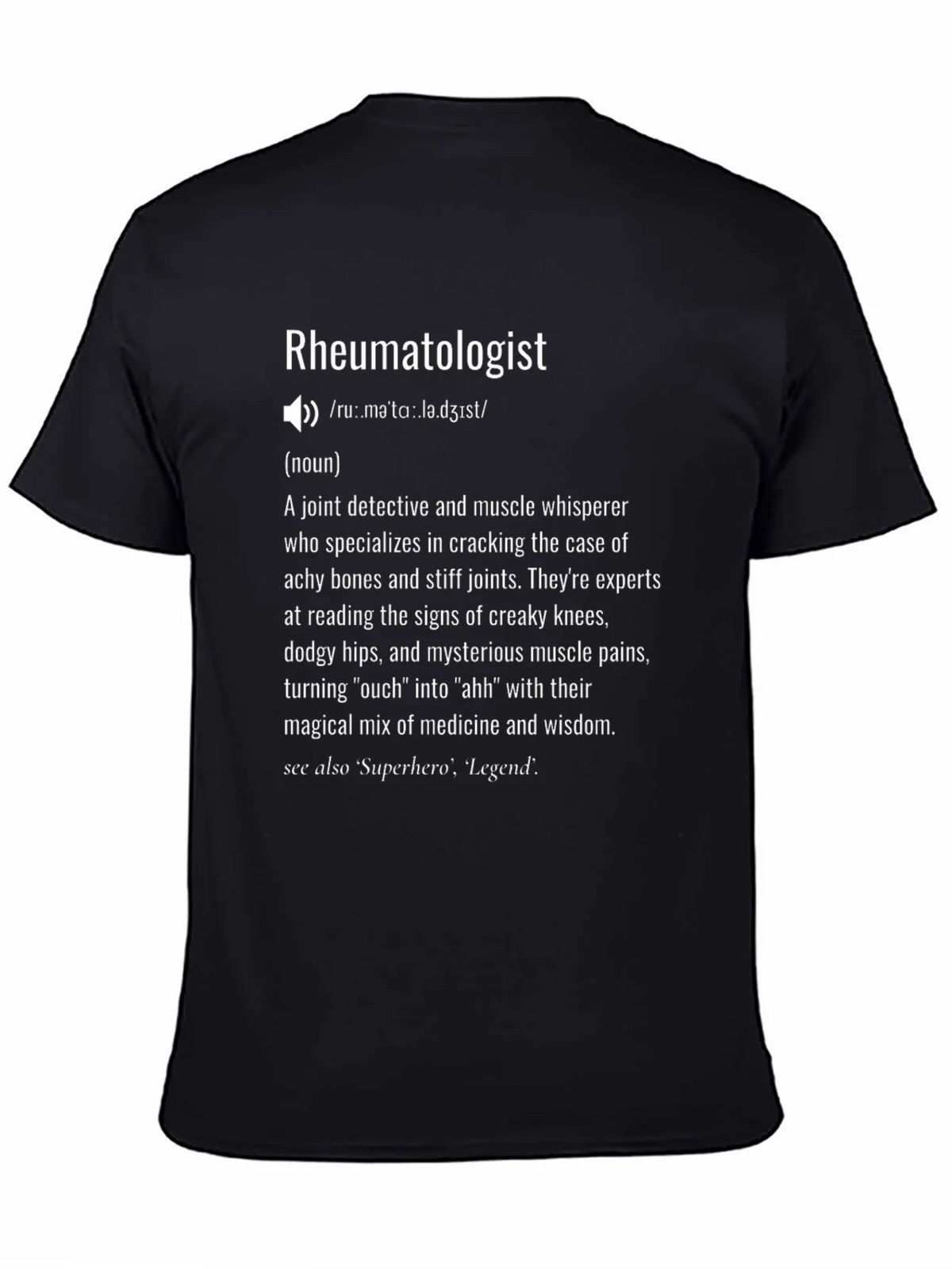 Rheumatologist Definition T-Shirt - Joint Detective product image 4