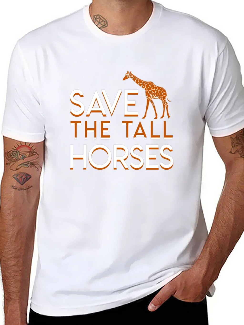 Save the Tall Horses Giraffe Graphic Tee product image 7