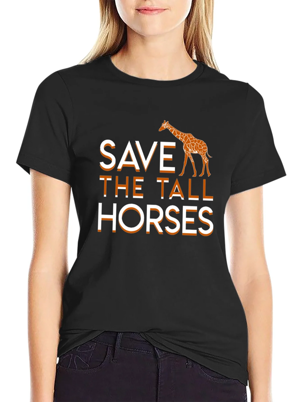 Save the Tall Horses Giraffe Graphic Tee product image 2