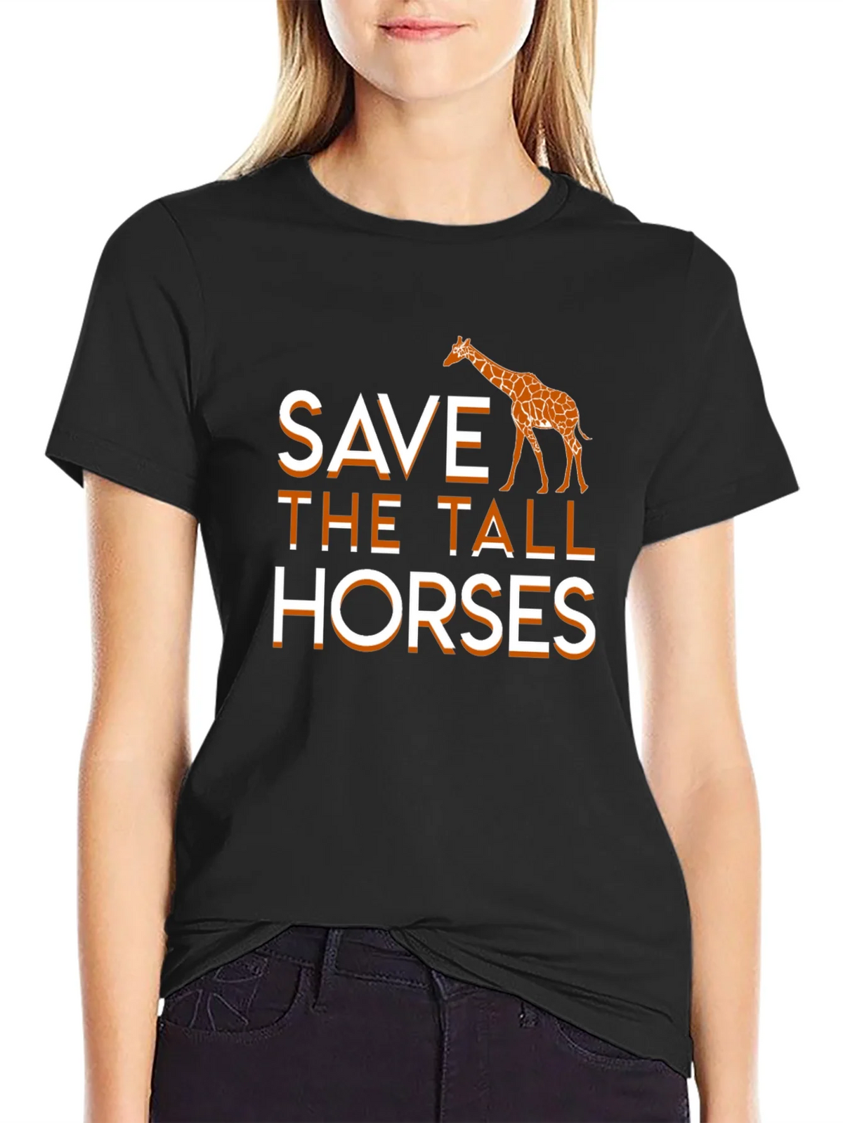 Save the Tall Horses Giraffe Graphic Tee product image 2