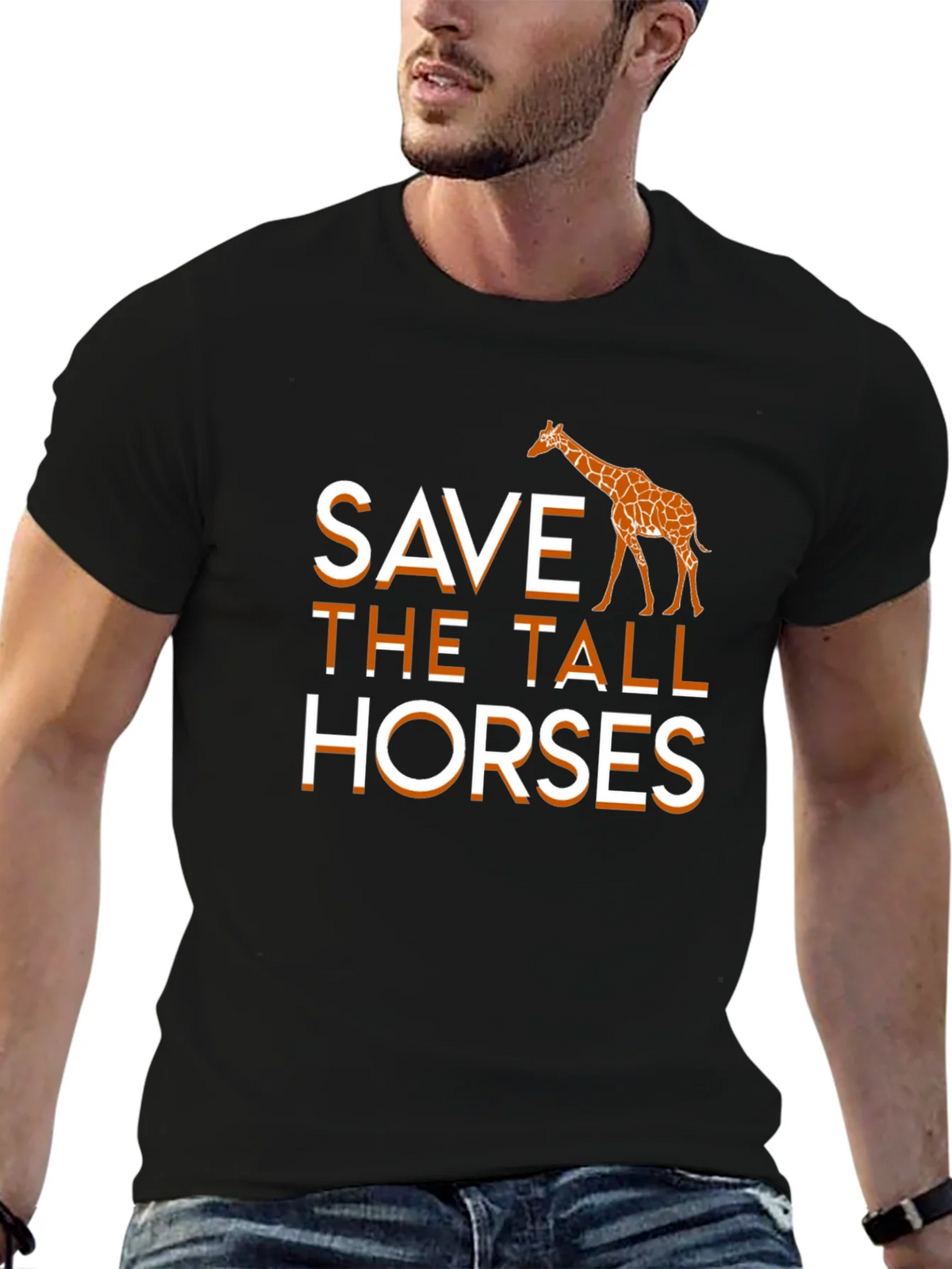 Save the Tall Horses Giraffe Graphic Tee product image 6