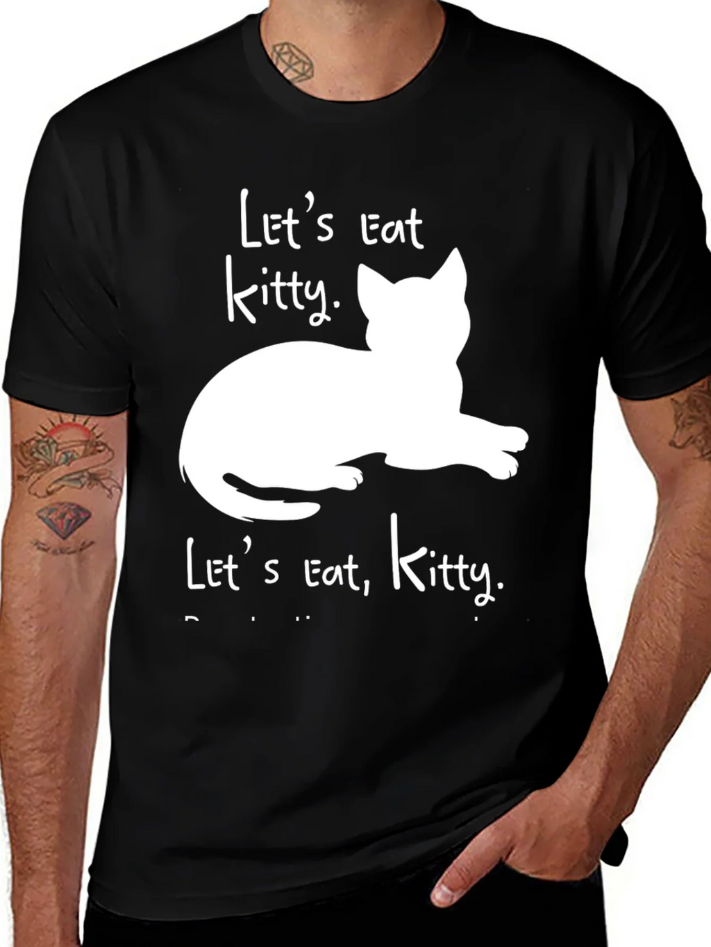 Lets Eat Kitty T-Shirt - Funny Cat Lover Tee product image 1
