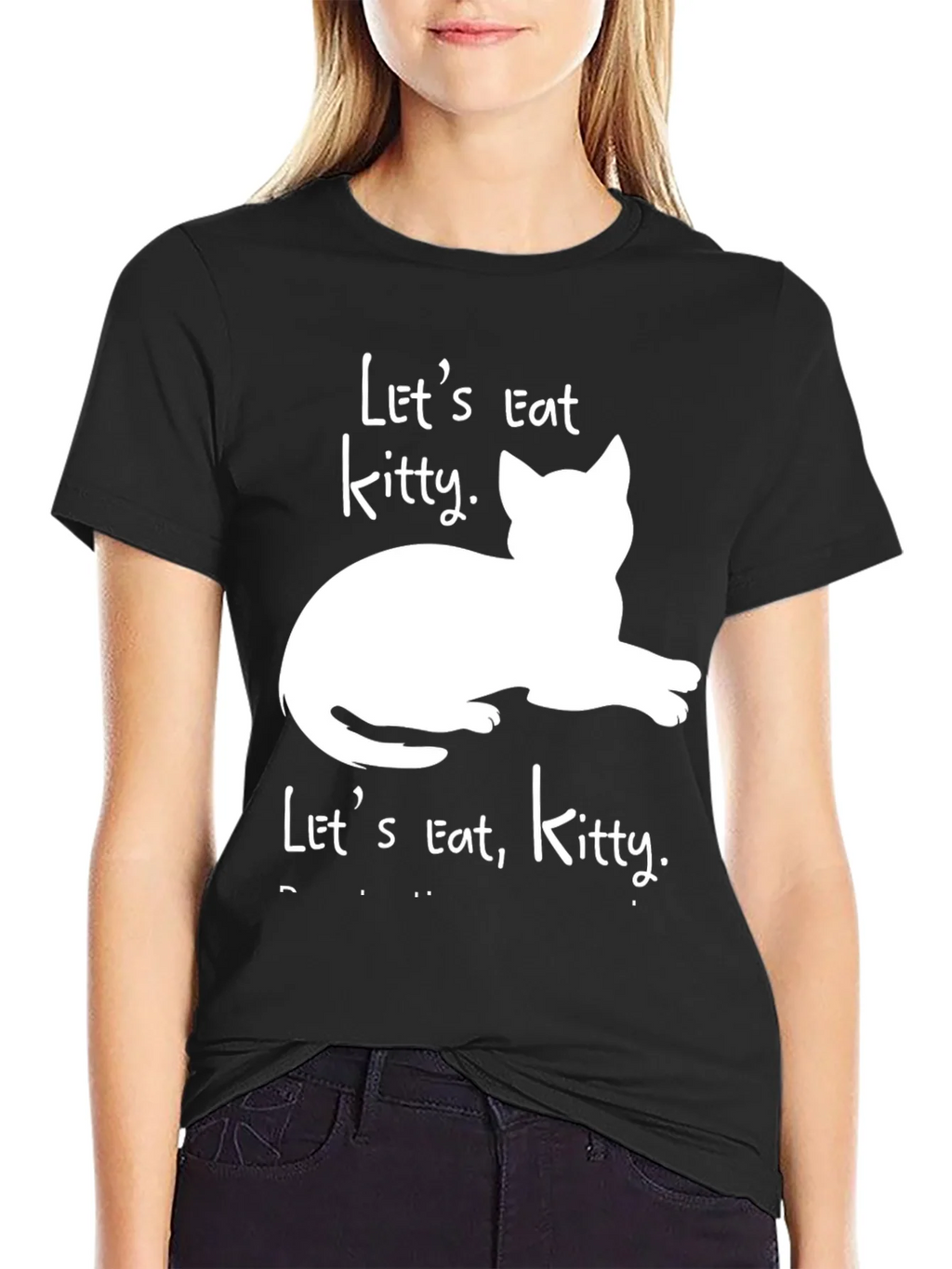 Lets Eat Kitty T-Shirt - Funny Cat Lover Tee product image 2