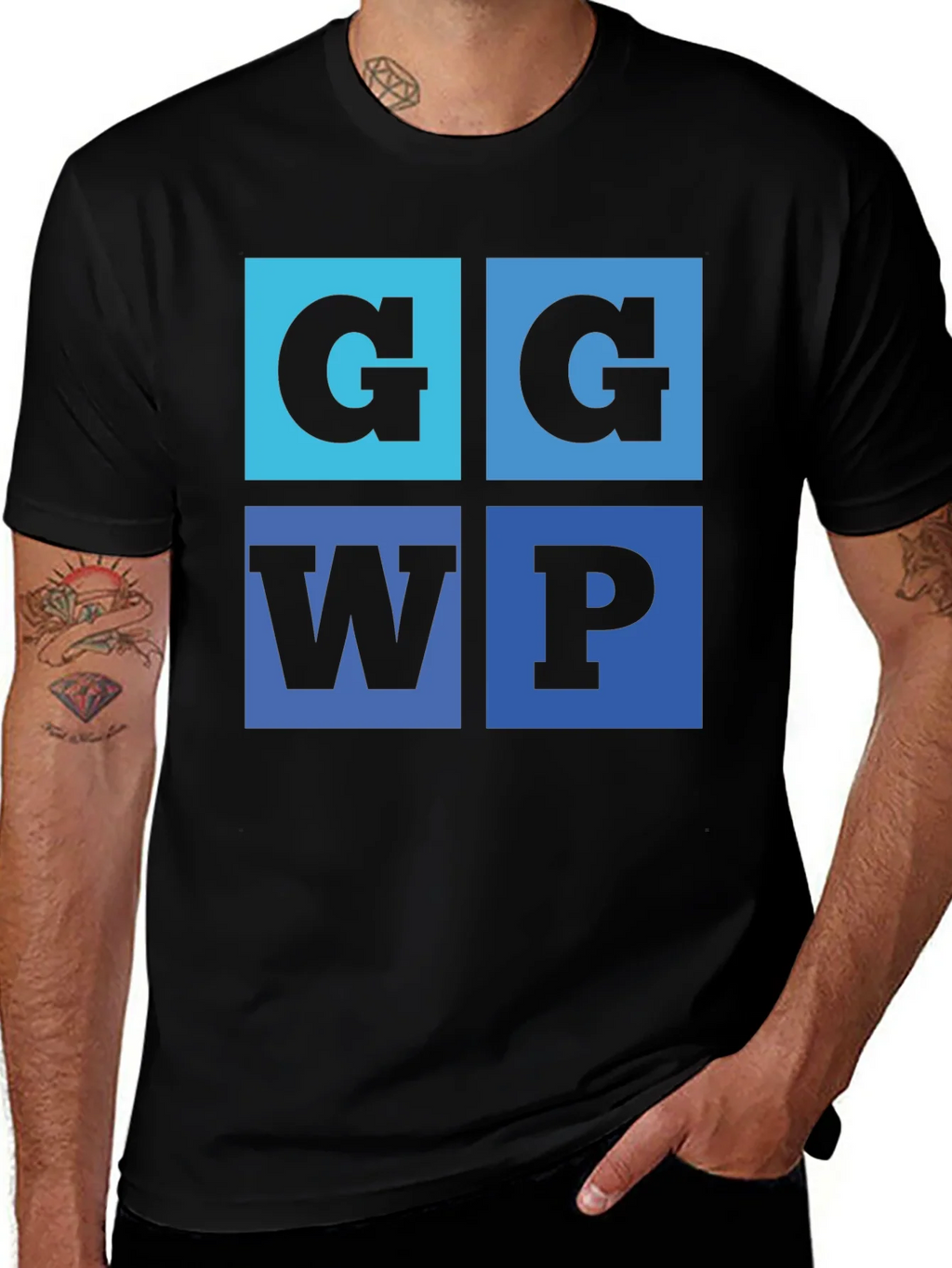 G G WP Graphic Tee - Cool Typography Design product image 1