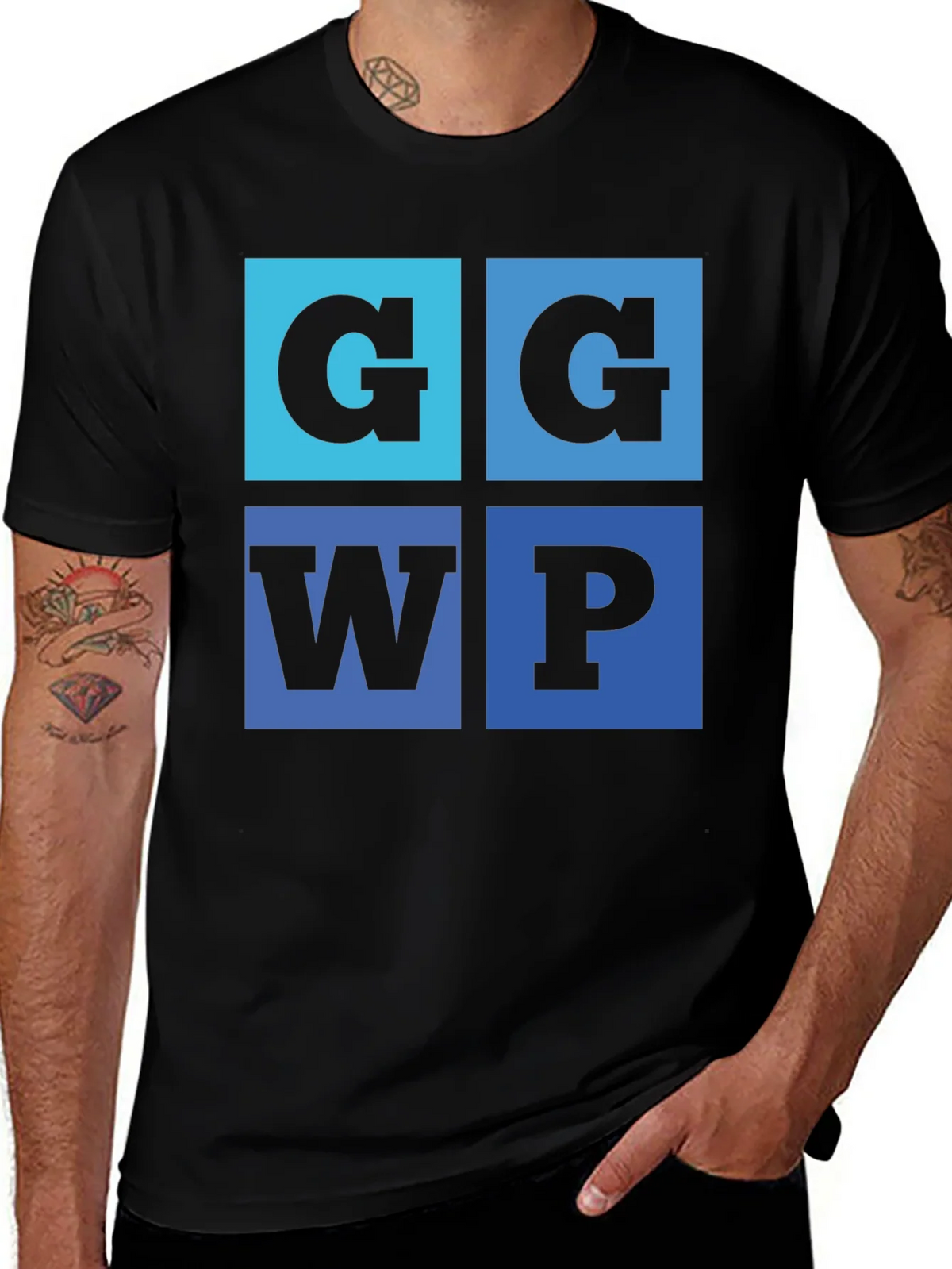 G G WP Graphic Tee - Cool Typography Design product image 1