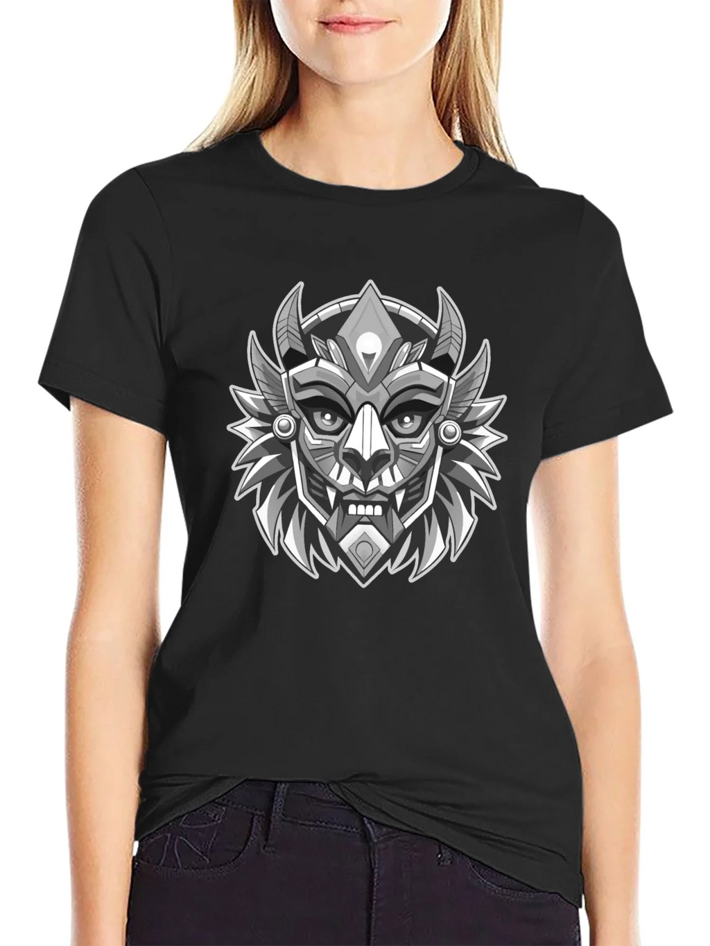 Cyberpunk Samurai Graphic Tee - Unique Black T-Shirt product image 2