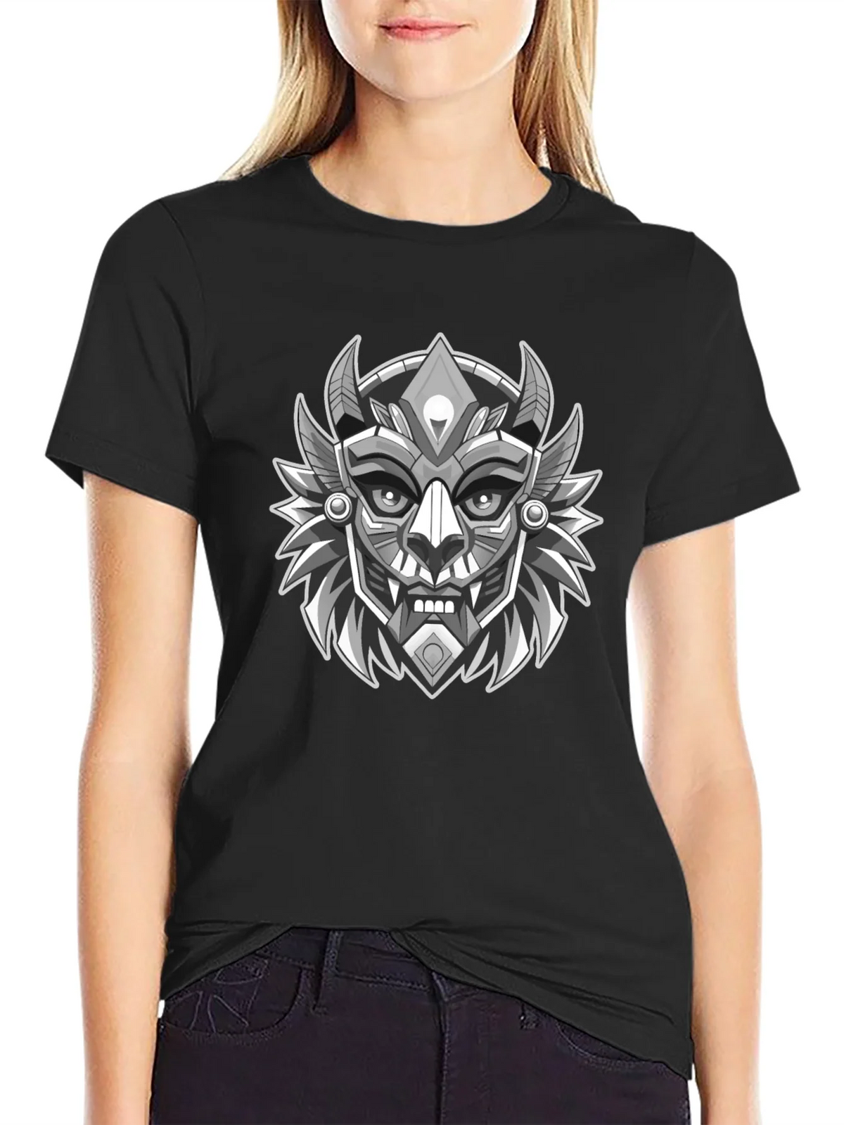 Cyberpunk Samurai Graphic Tee - Unique Black T-Shirt product image 2