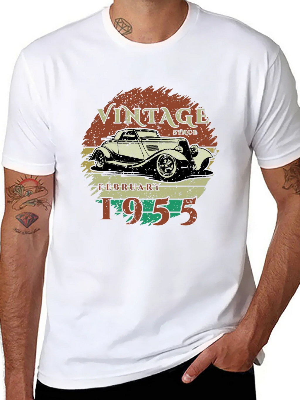 Vintage February 1955 Car T-Shirt product image 7