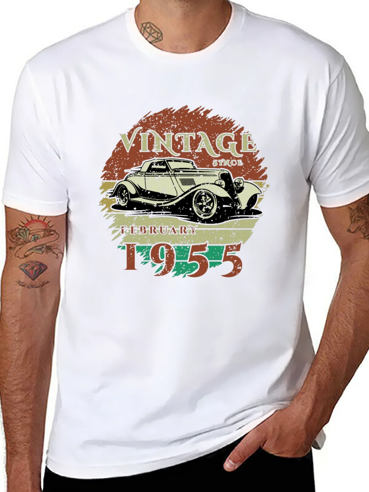 Vintage February 1955 Car T-Shirt product image 7