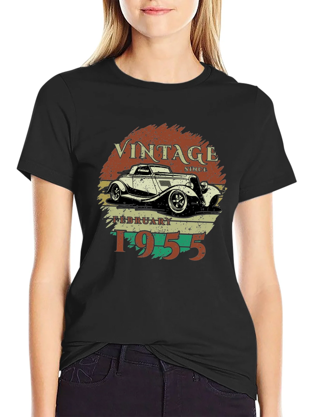 Vintage February 1955 Car T-Shirt product image 2