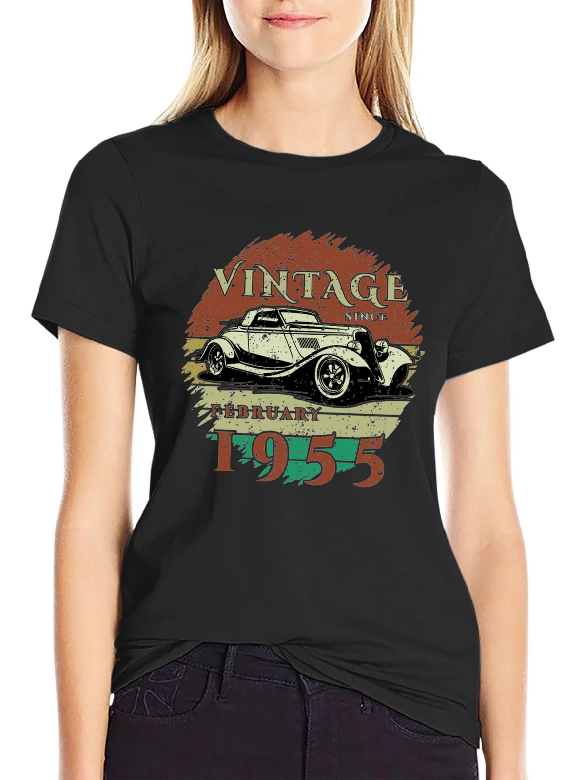 Vintage February 1955 Car T-Shirt product image 2