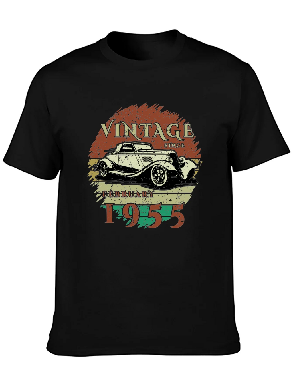 Vintage February 1955 Car T-Shirt product image 3