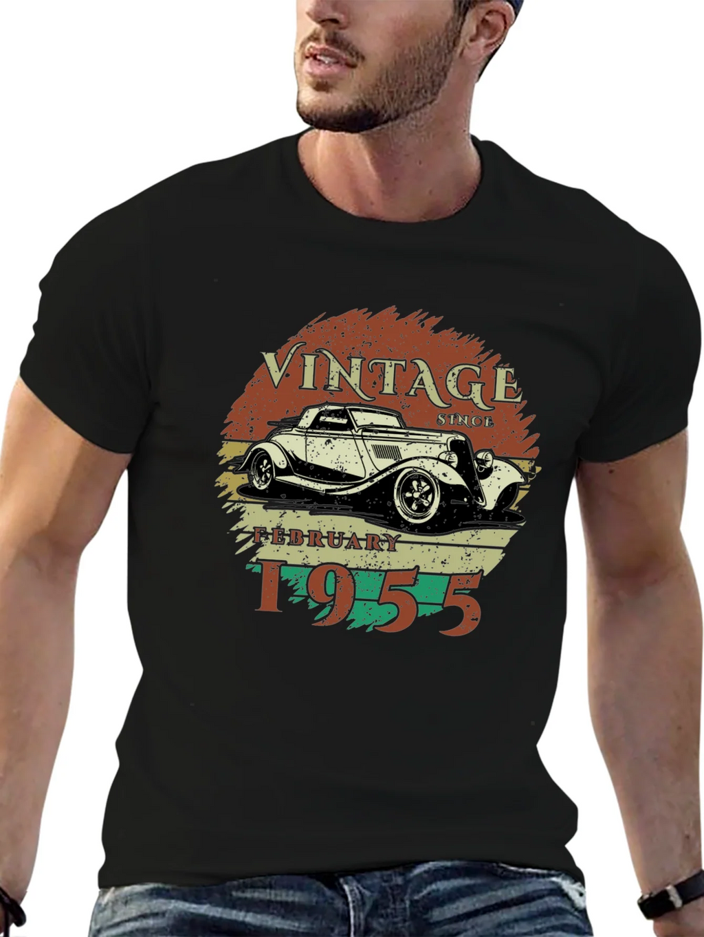 Vintage February 1955 Car T-Shirt product image 6