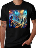 DJ Party T-Shirt - Black Graphic Tee product image 1