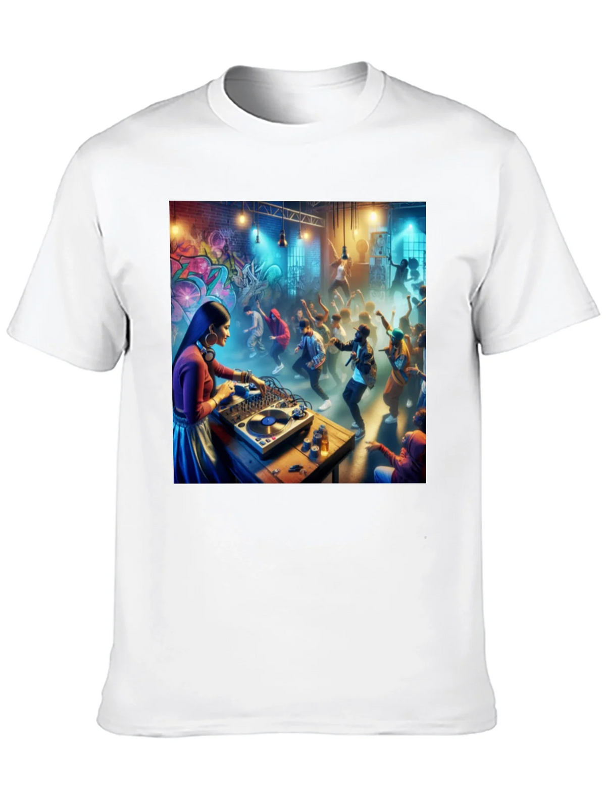 DJ Party T-Shirt - Black Graphic Tee product image 9