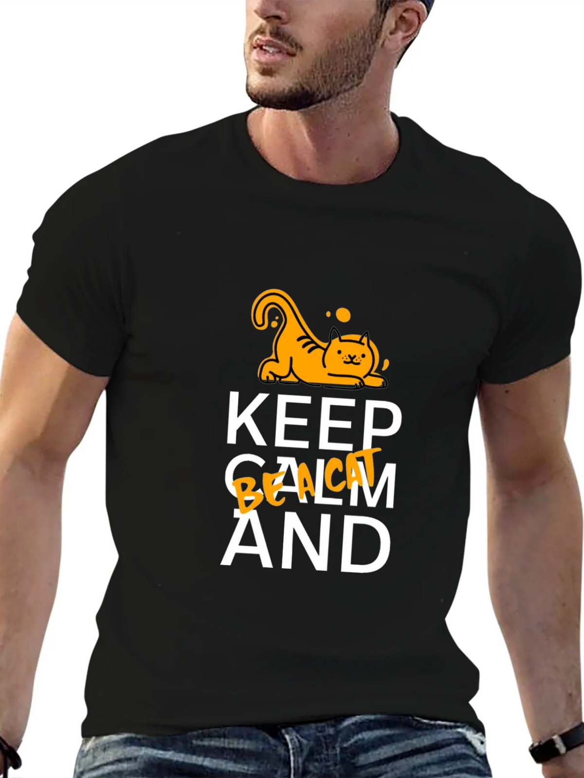Keep Calm and Be a Cat T-Shirt product image 6