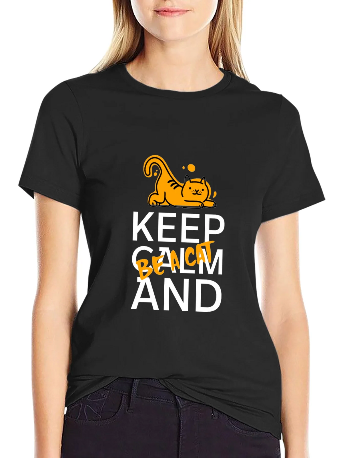 Keep Calm and Be a Cat T-Shirt product image 2