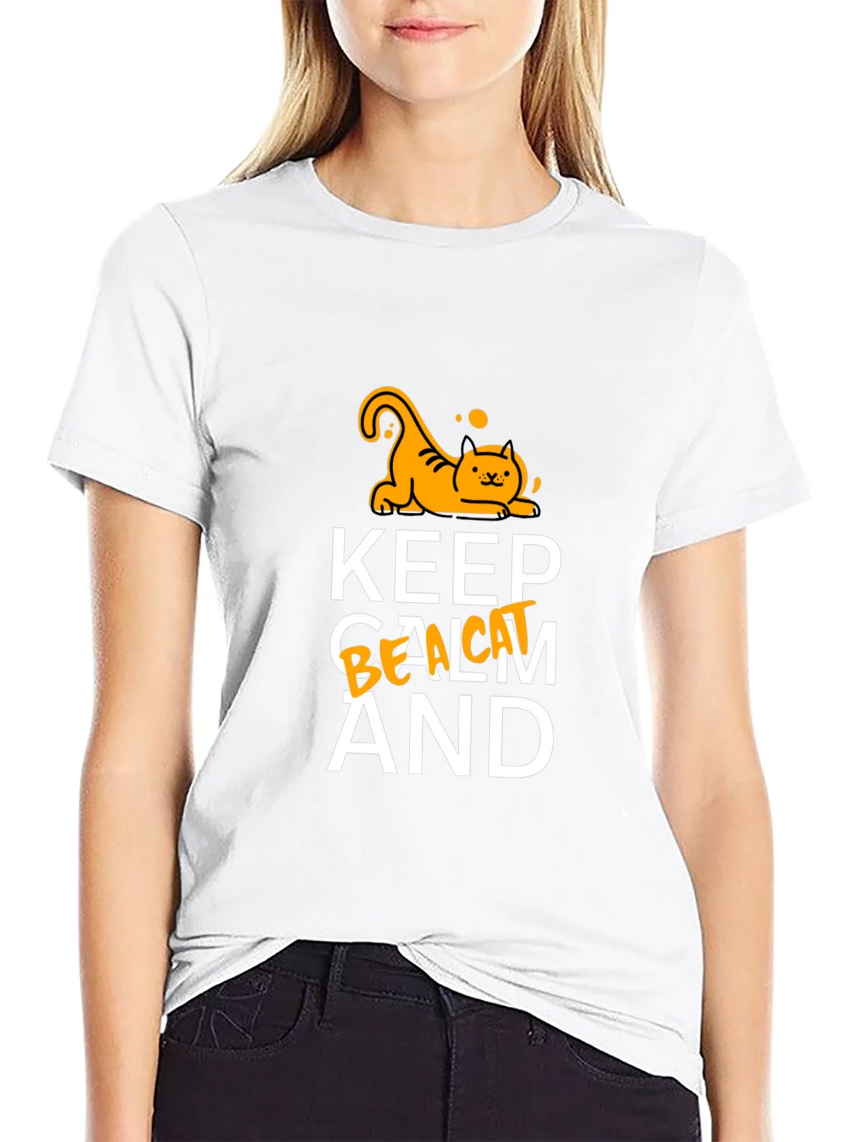 Keep Calm and Be a Cat T-Shirt product image 8
