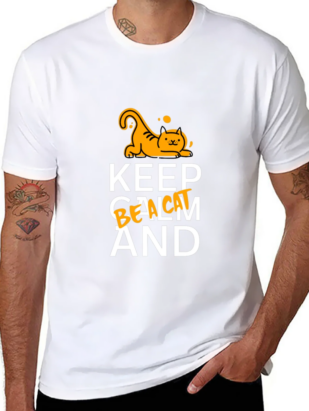 Keep Calm and Be a Cat T-Shirt product image 7