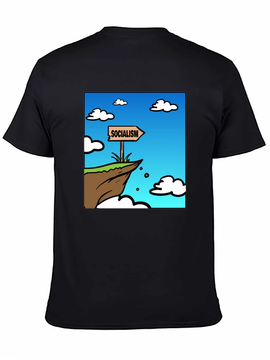 Socialism Cliff Edge Graphic Tee - Mens Black T-Shirt product image 4