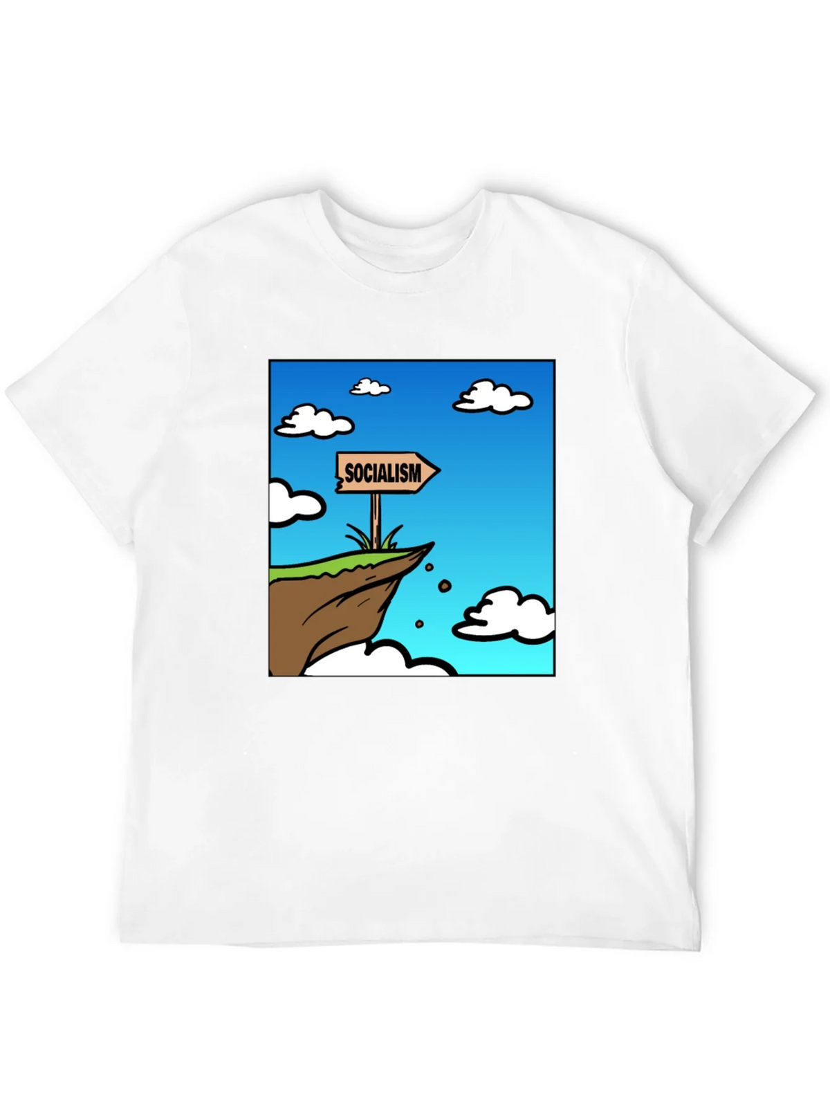 Socialism Cliff Edge Graphic Tee - Mens Black T-Shirt product image 11