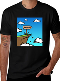 Socialism Cliff Edge Graphic Tee - Mens Black T-Shirt product image 1